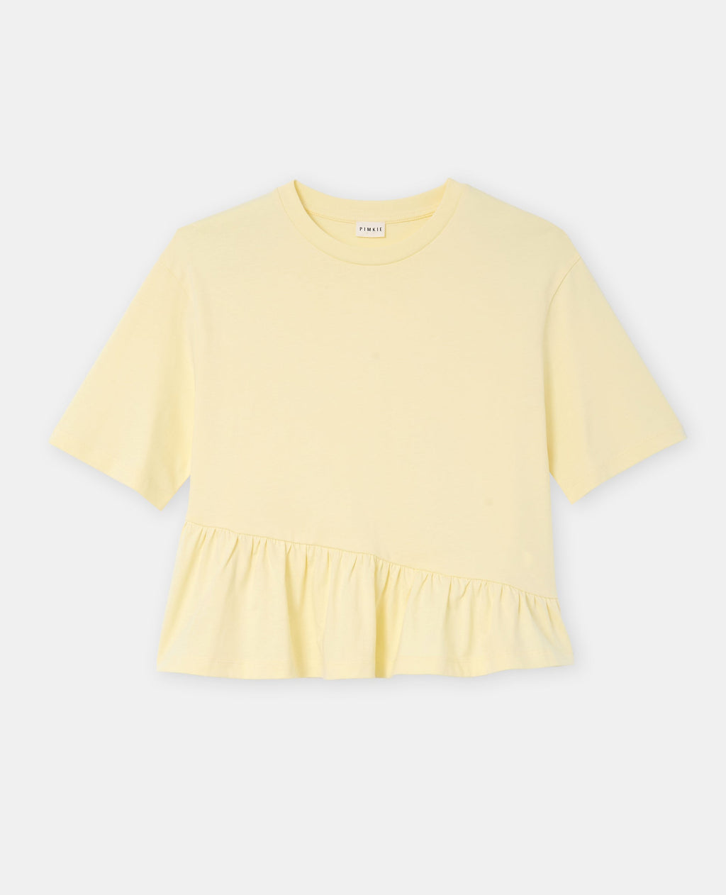T-shirt avec volant asymétrique