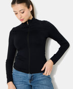 Gilet zippé en matière sculptante