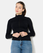 Gilet zippé en matière sculptante