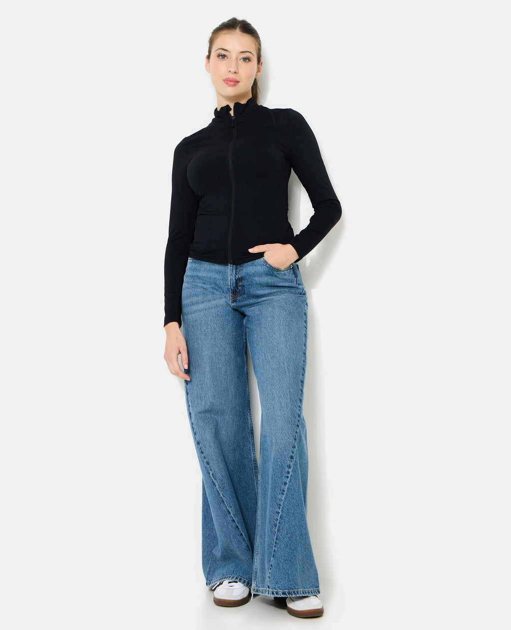 Gilet zippé en matière sculptante