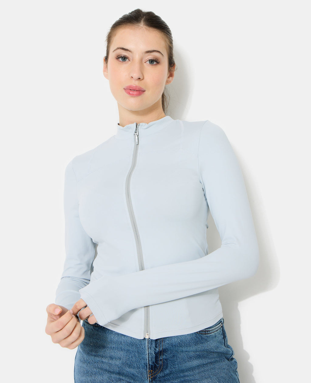 Gilet zippé en matière sculptante