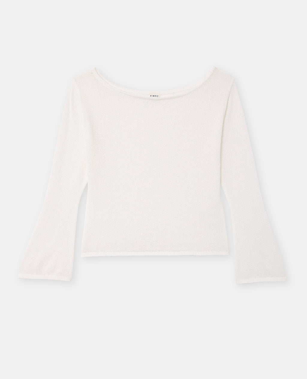 Pull en maille légère et transparente manches flare