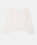 Pull en maille légère et transparente manches flare