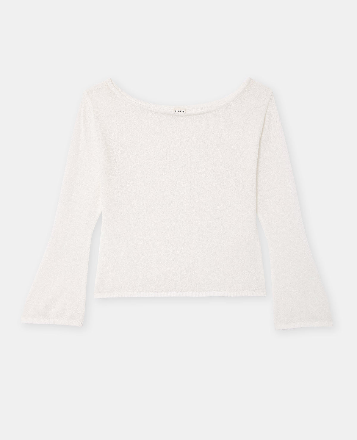 Pull en maille légère et transparente manches flare