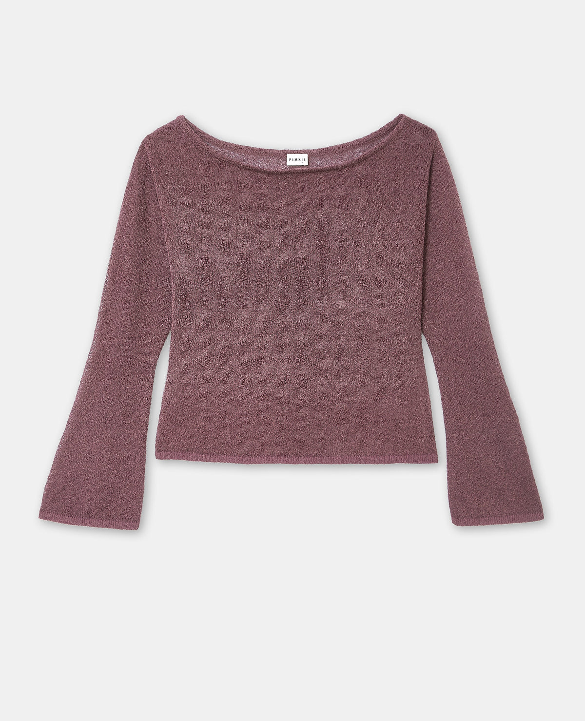 Pull en maille légère et transparente manches flare
