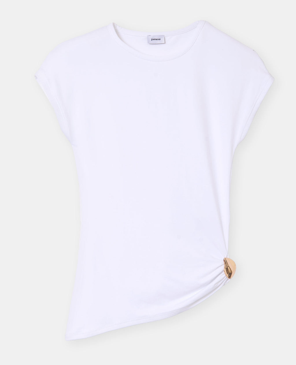 T-shirt asymétrique avec détail bijou
