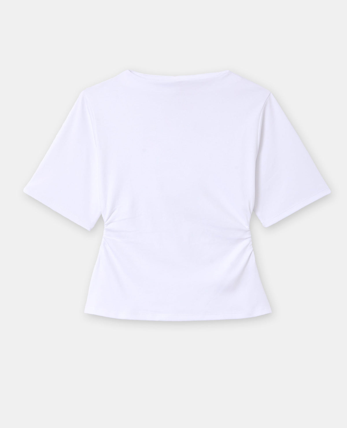 T-shirt avec taille resserrée et froncée