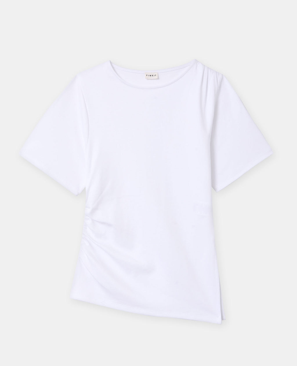 T-shirt asymétrique avec fronces