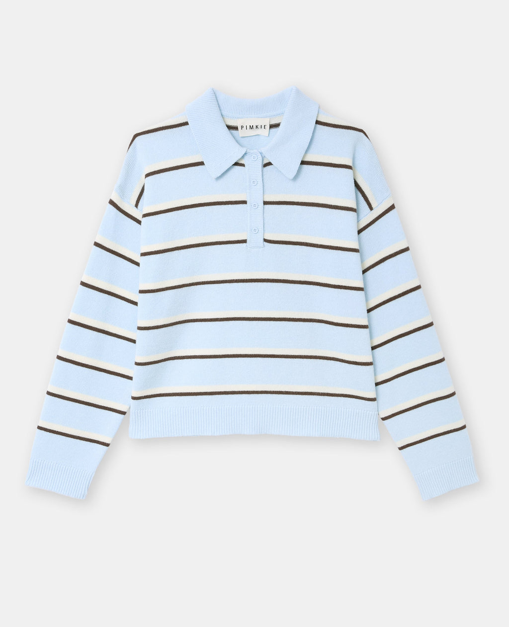 Pull rayé col polo
