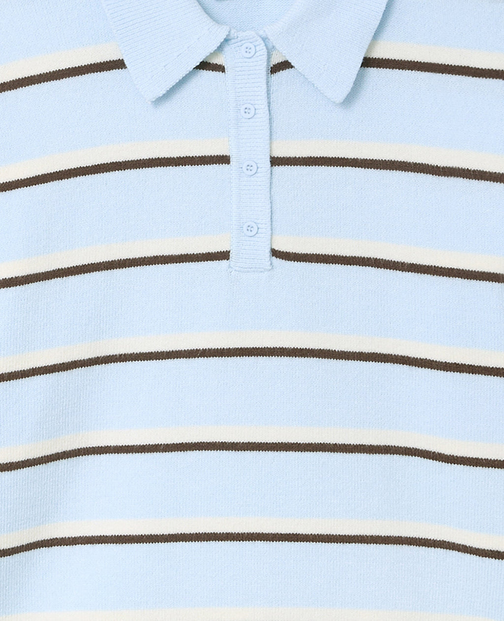 Pull rayé col polo