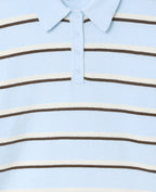 Pull rayé col polo