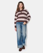 Pull rayé col polo