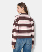 Pull rayé col polo