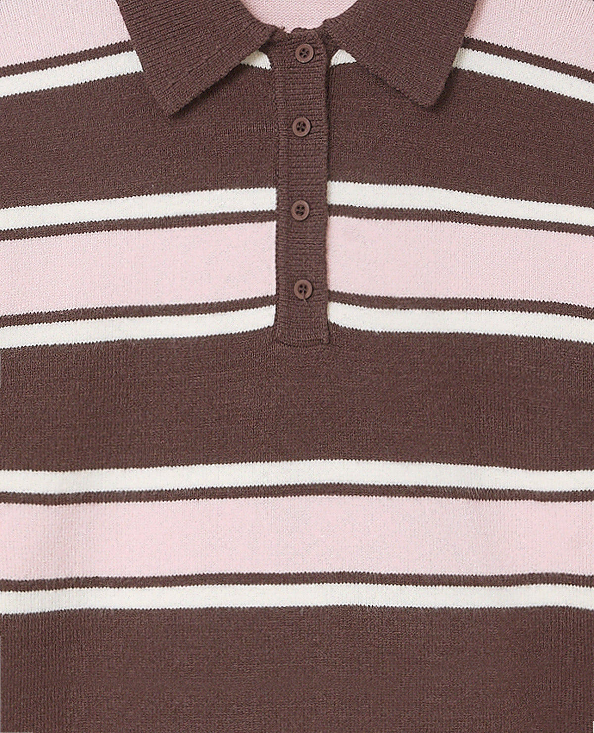 Pull rayé col polo