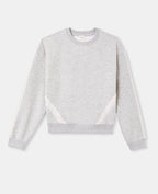 Sweat col rond avec dentelle
