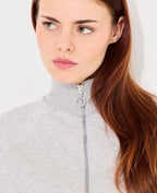 Sweat zippé forme boule