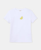 T-shirt ajusté avec patch citron