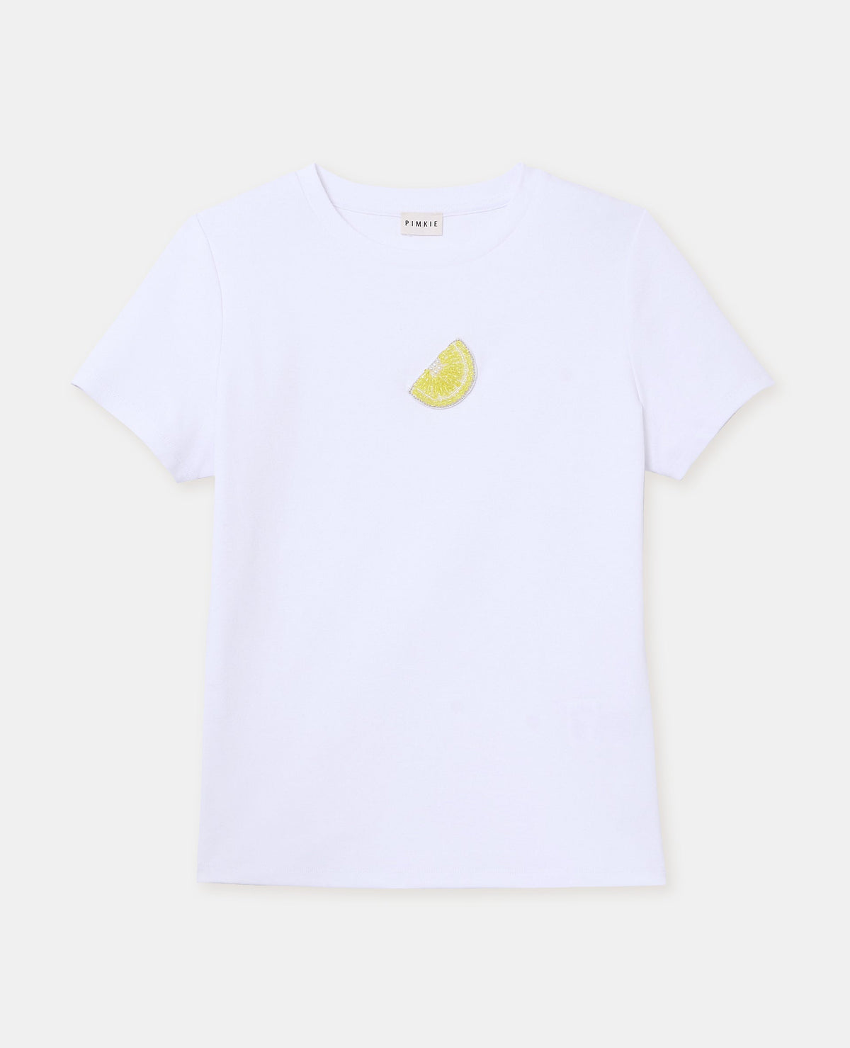 T-shirt ajusté avec patch citron