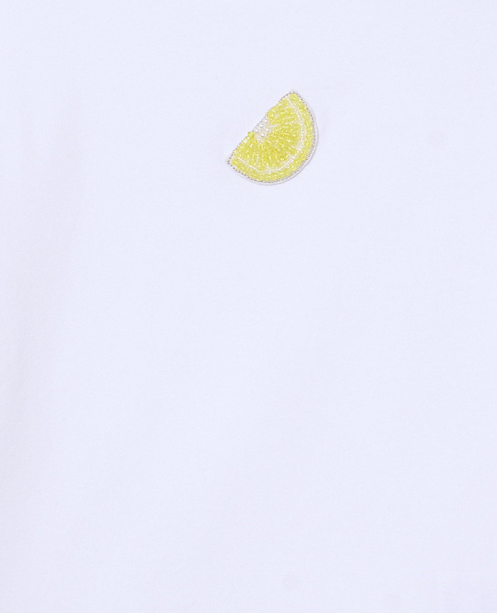 T-shirt ajusté avec patch citron