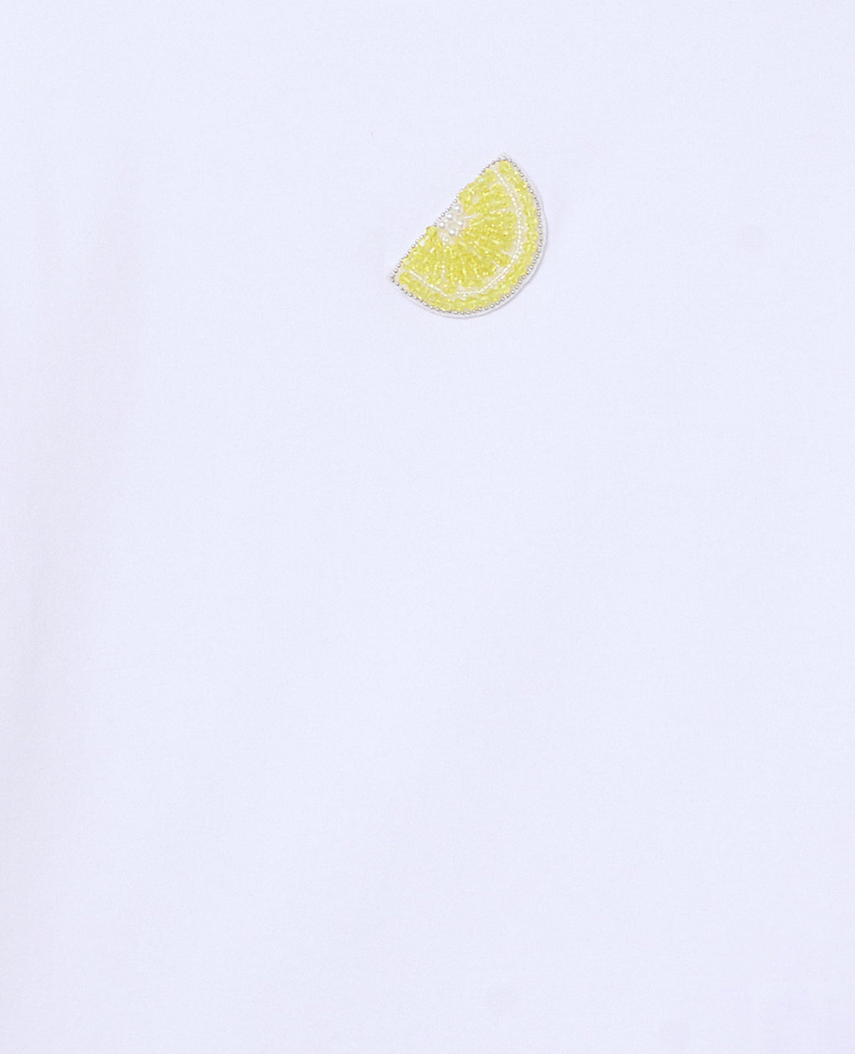 T-shirt ajusté avec patch citron