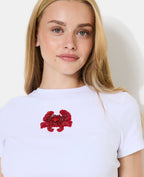 T-shirt ajusté avec patch crabe