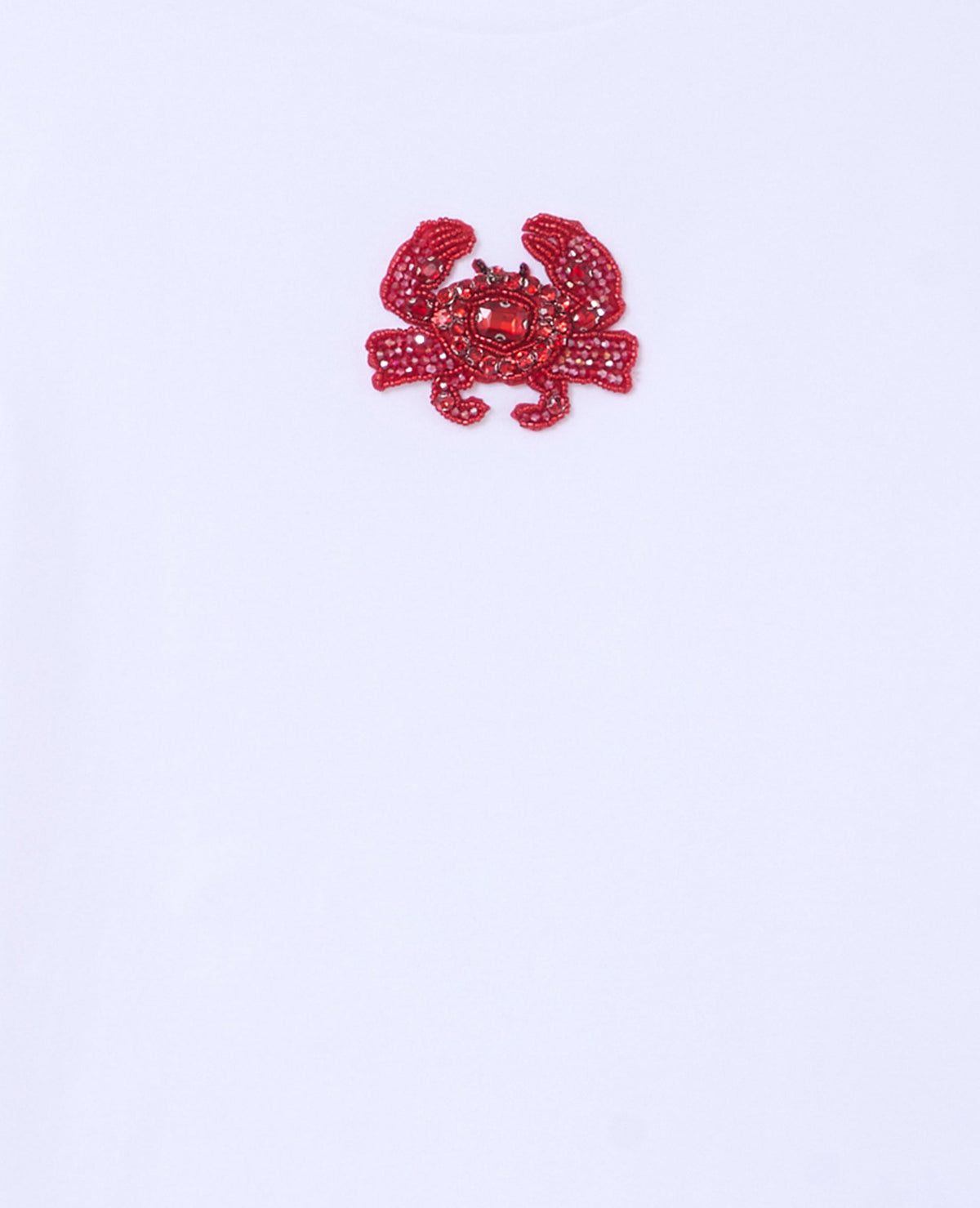T-shirt ajusté avec patch crabe