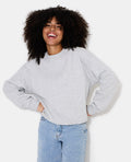 Sweat oversize avec étoile cousue