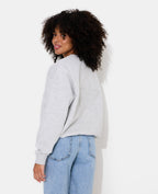 Sweat oversize avec étoile cousue
