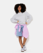 Sweat oversize avec étoile cousue