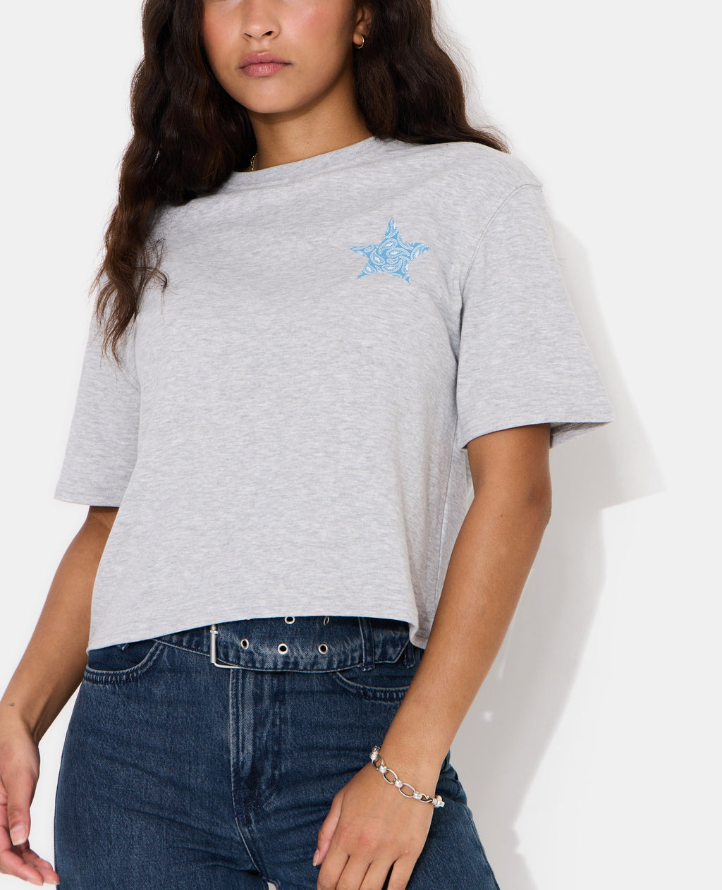Sweat manches courtes avec étoiles