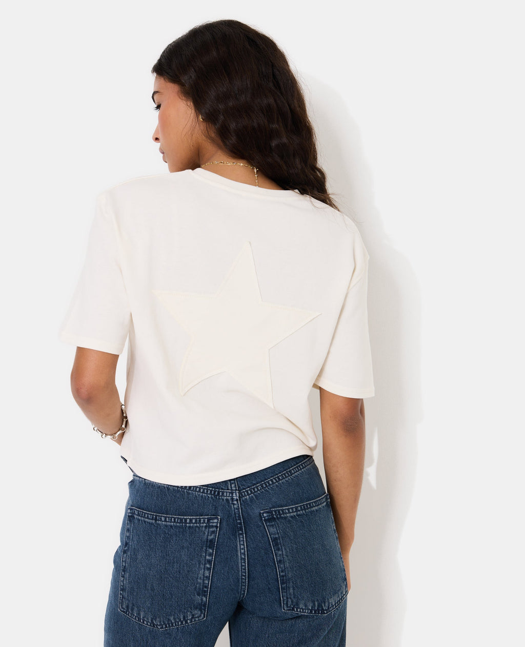 Sweat manches courtes avec étoiles