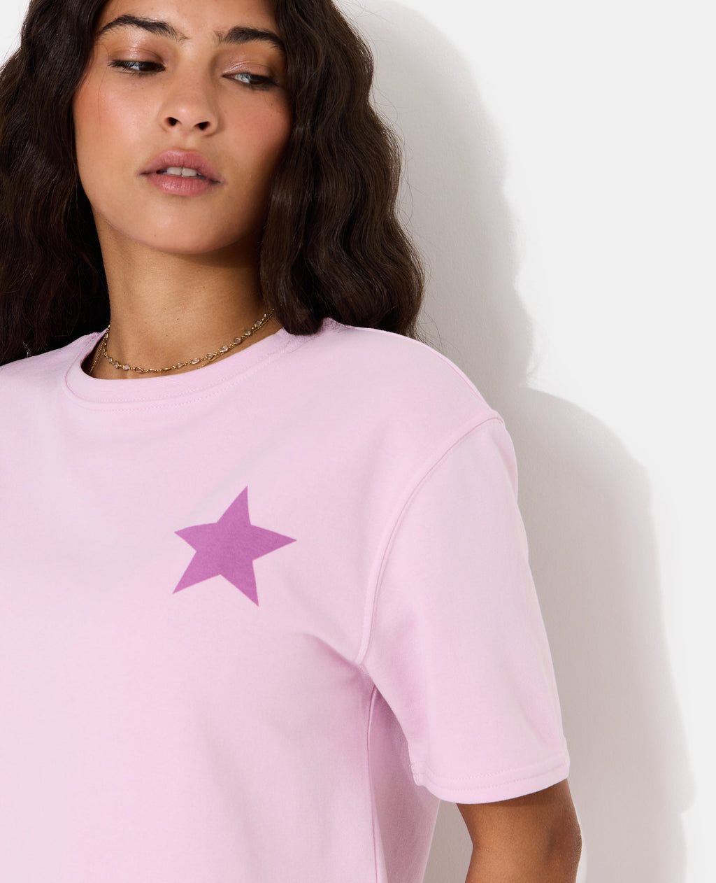 Sweat manches courtes avec étoiles