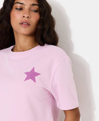 Sweat manches courtes avec étoiles