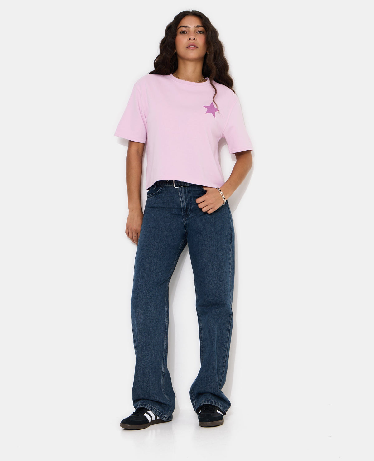 Sweat manches courtes avec étoiles