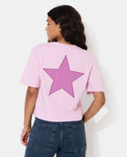 Sweat manches courtes avec étoiles