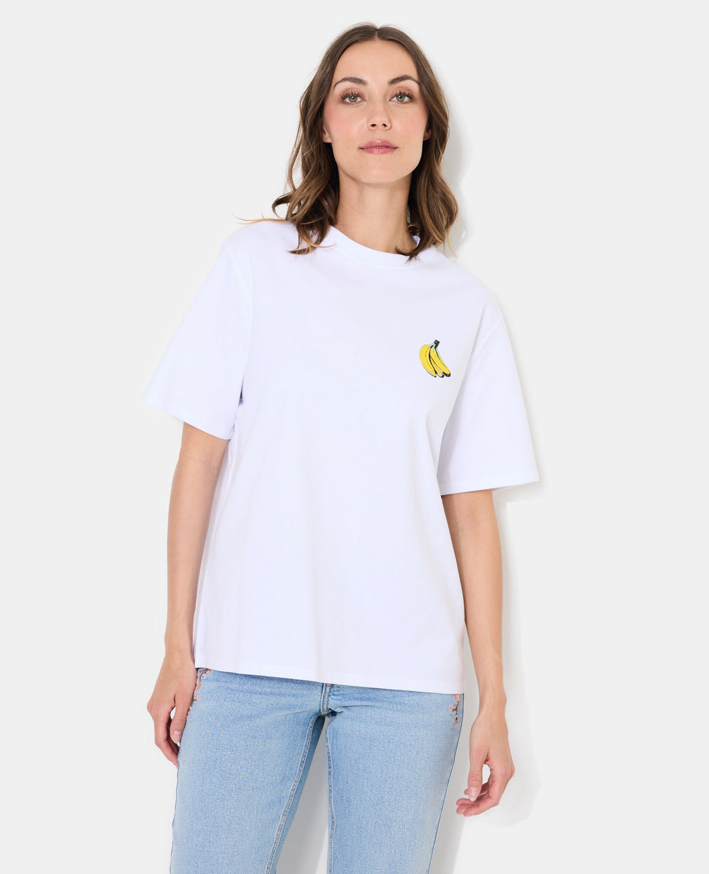 T-shirt oversize avec print poitrine et dos