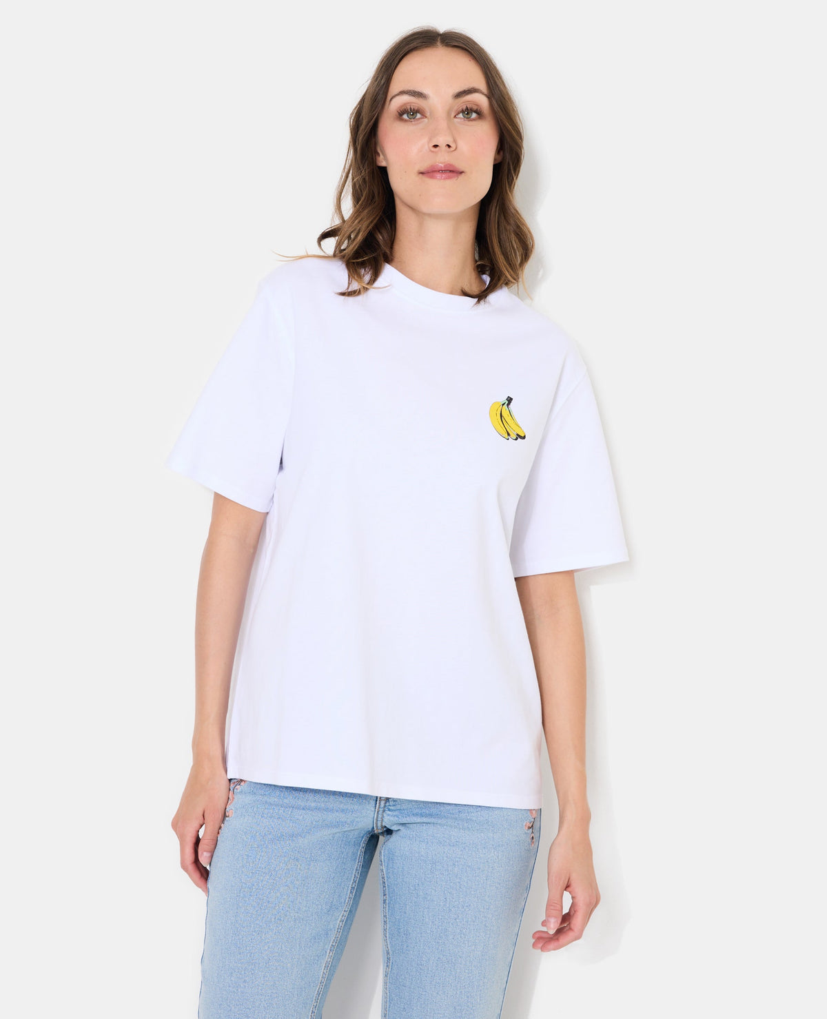 T-shirt oversize avec print poitrine et dos