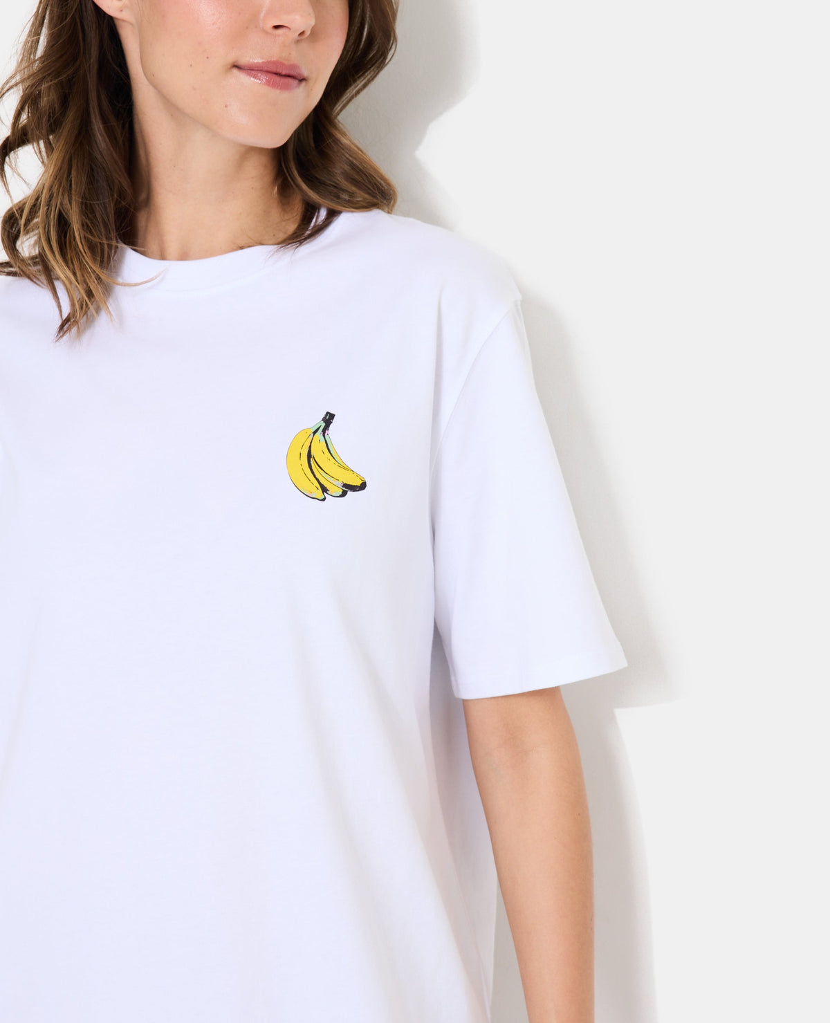 T-shirt oversize avec print poitrine et dos