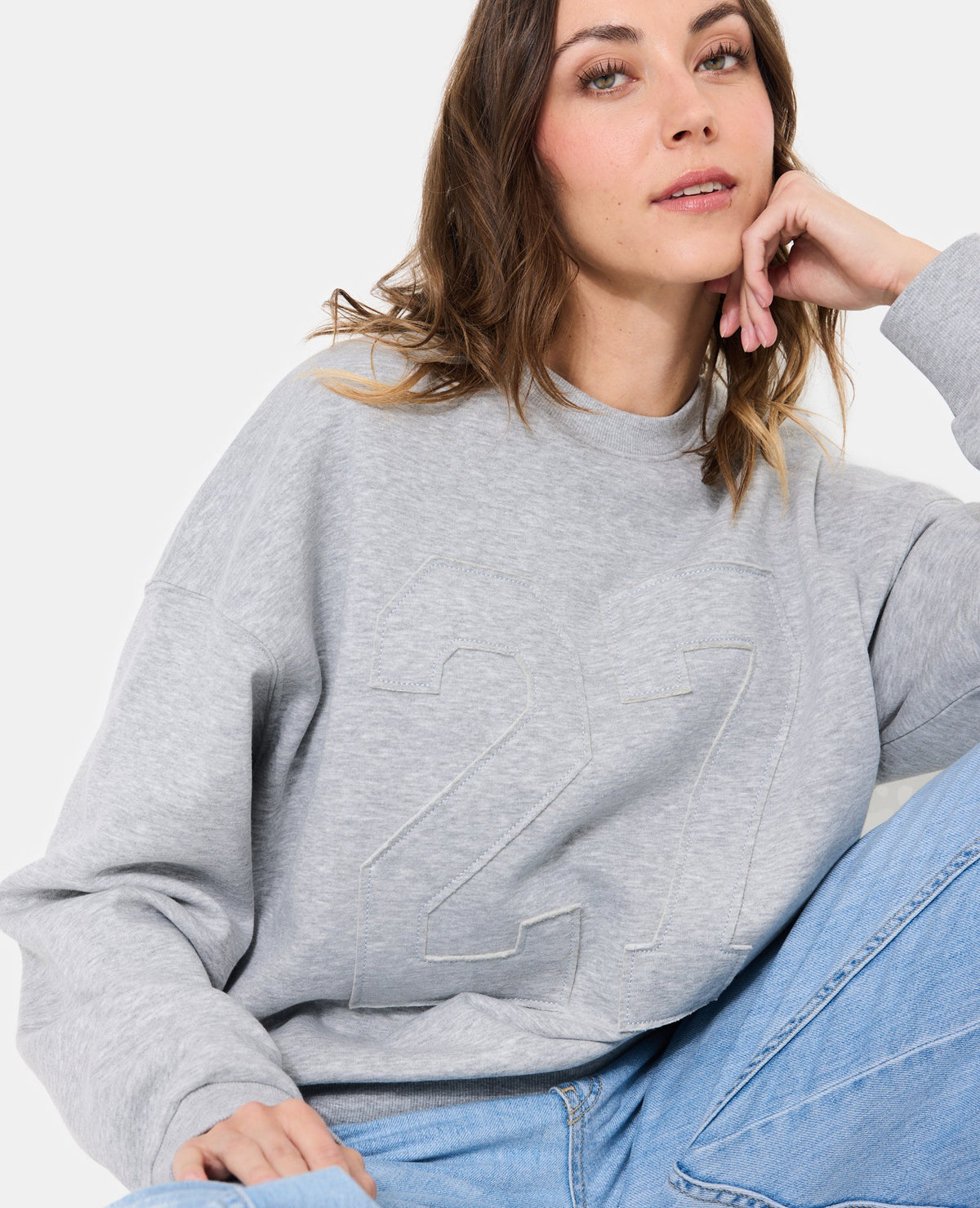 Sweat oversize avec numéro