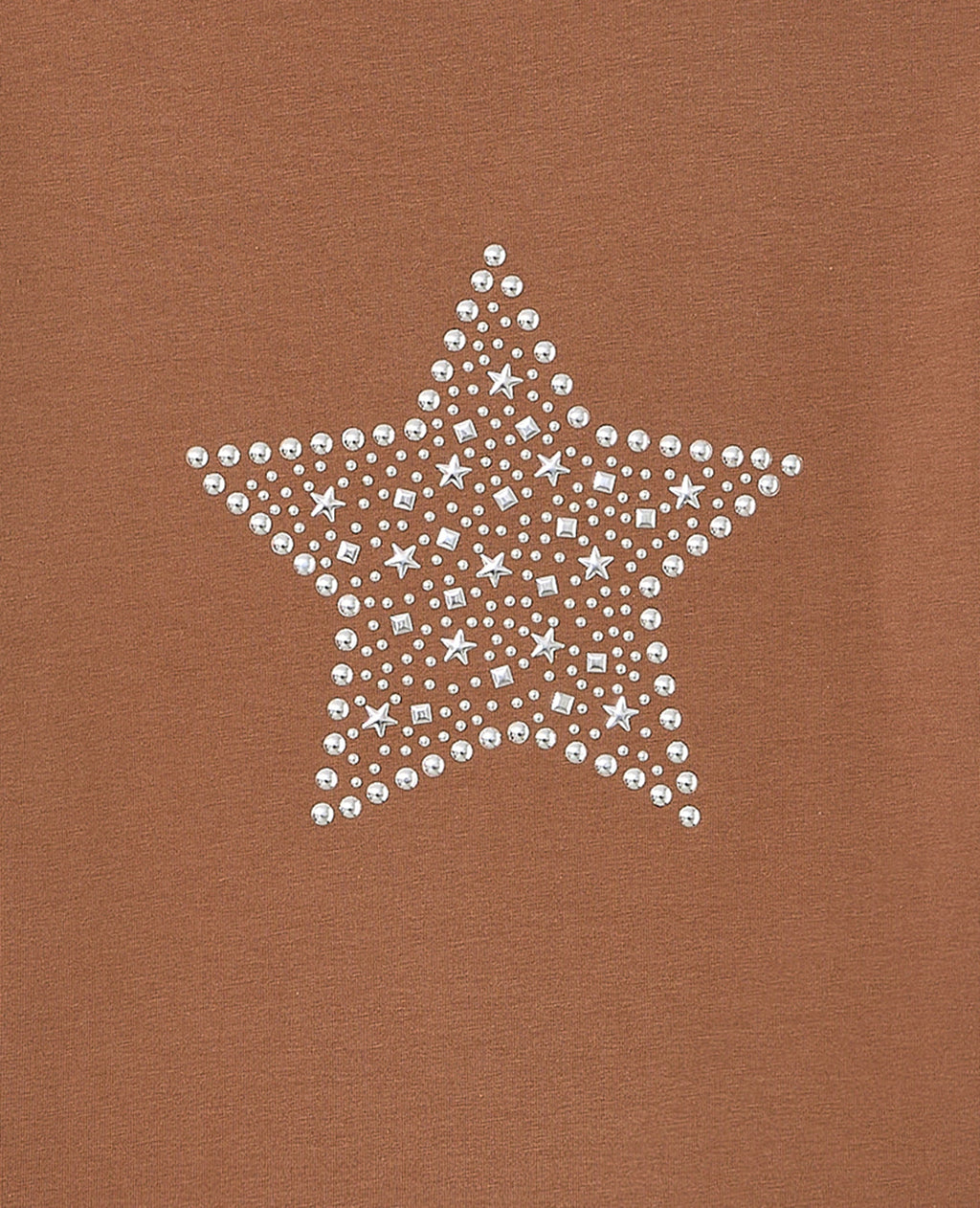 T-shirt ajusté avec étoile clous