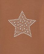 T-shirt ajusté avec étoile clous