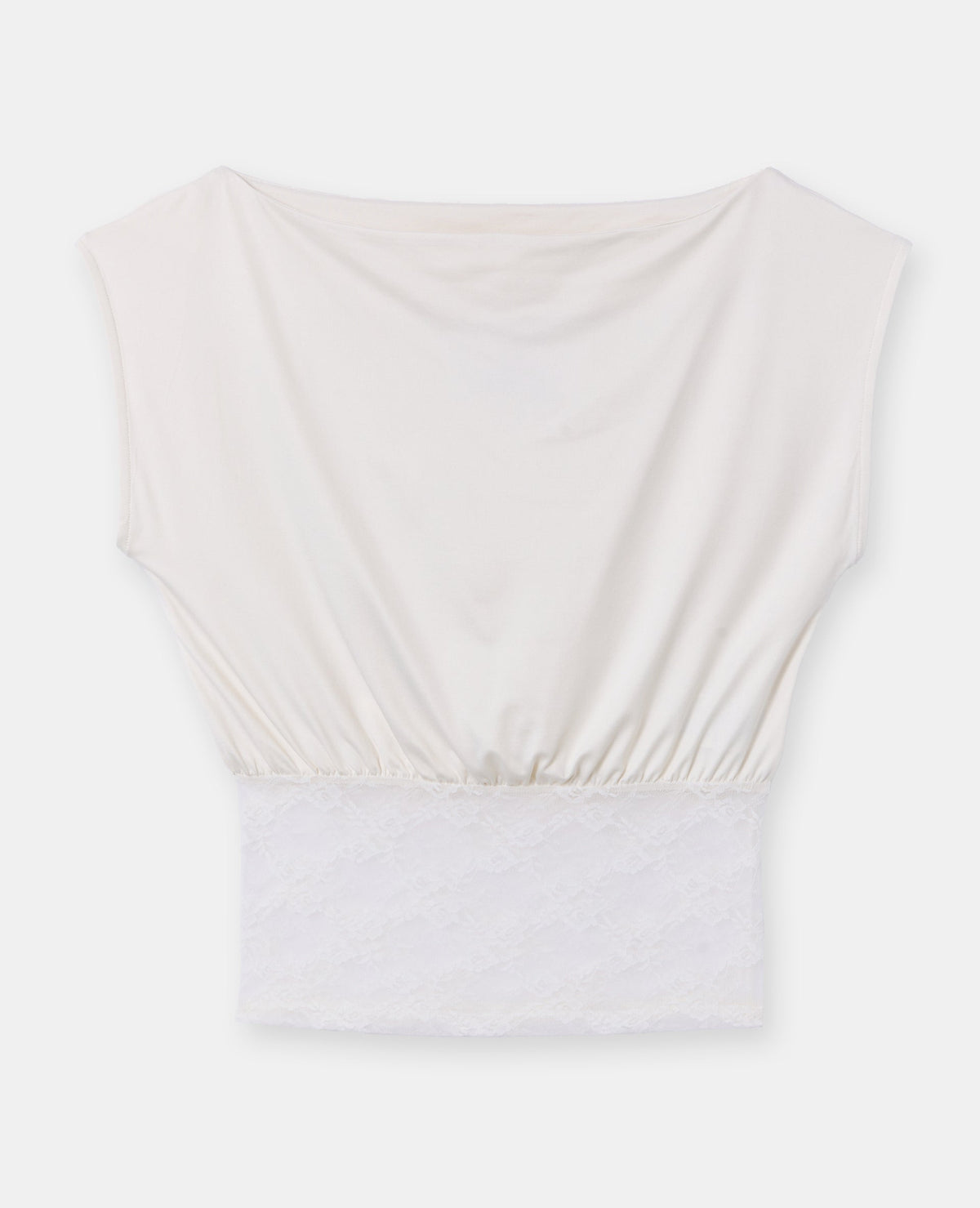 T-shirt sans manches avec dentelle