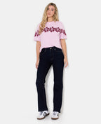 T-shirt oversize avec print fleurs hawaï devant et dos