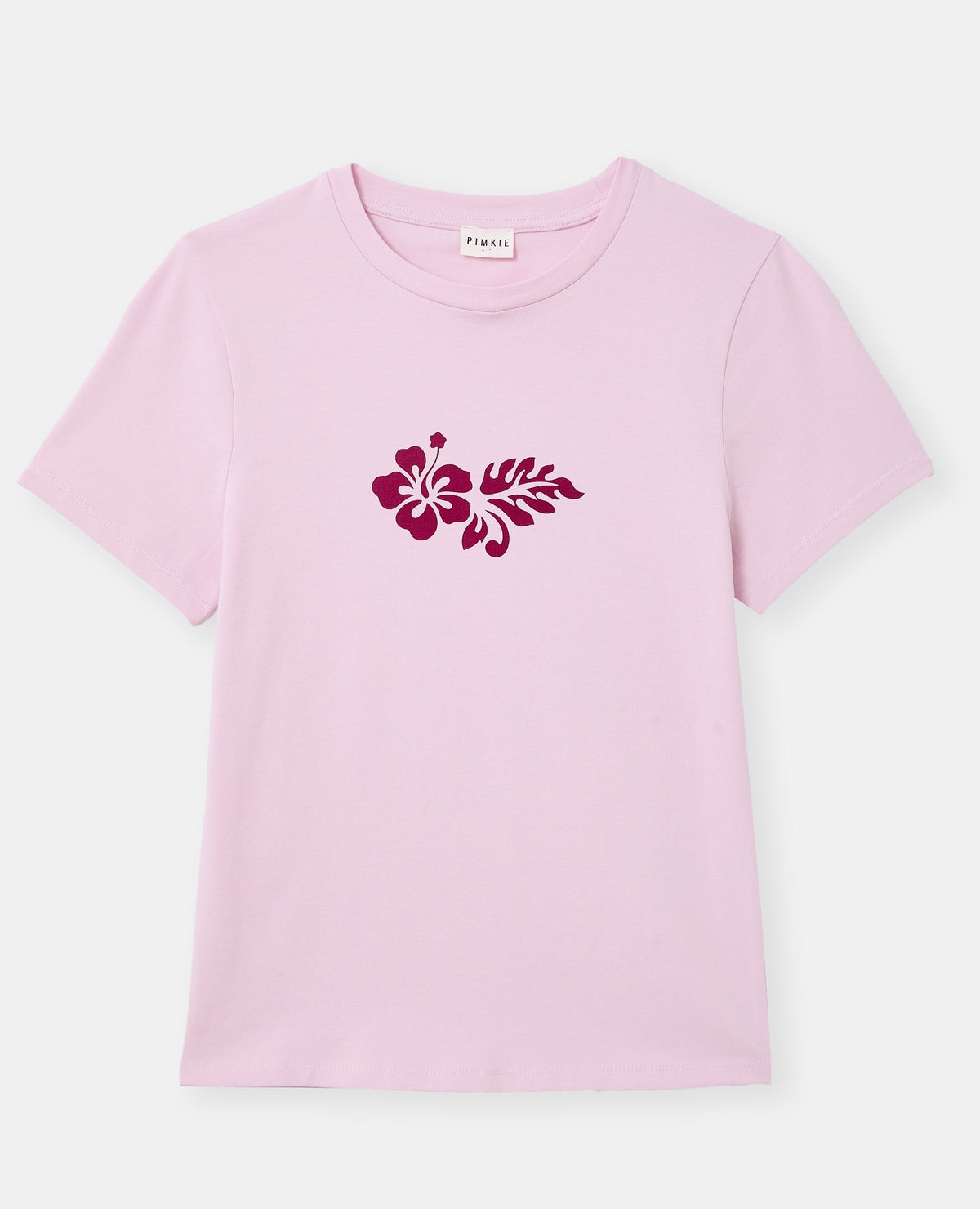 T-shirt ajusté avec print fleurs devant