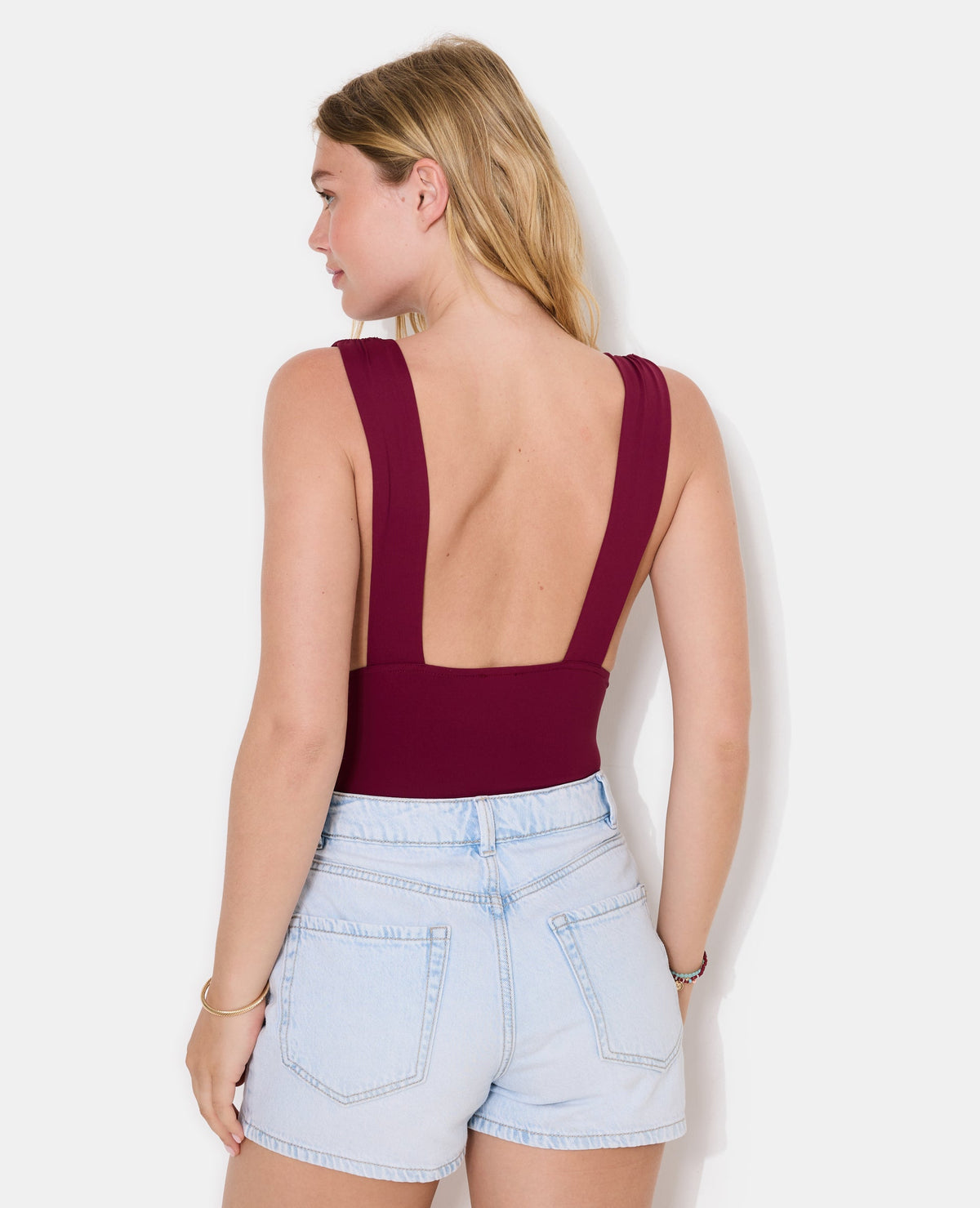 Body sans manches avec décolleté V