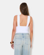 Body sans manches avec décolleté V