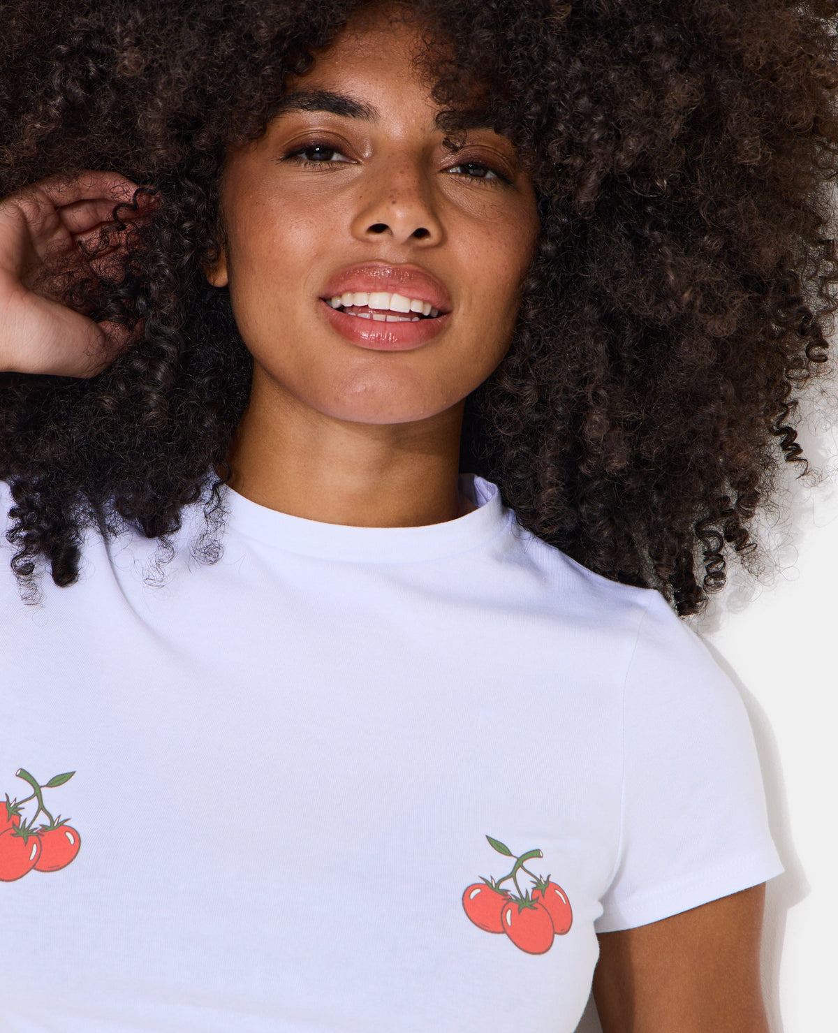 T-shirt ajusté avec prints poitrine