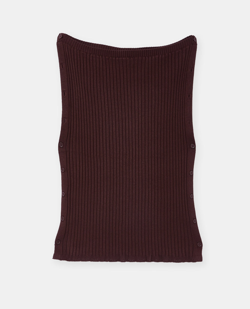 Pull sans manches avec boutons côtés