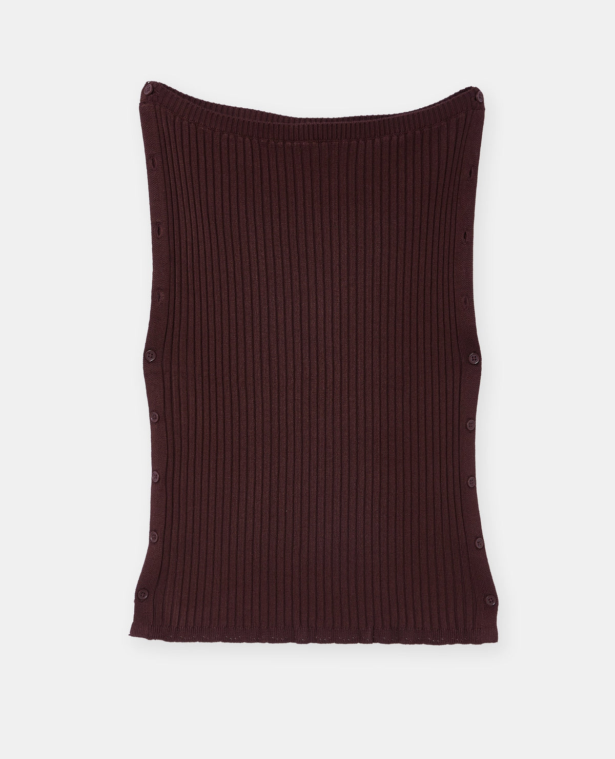 Pull sans manches avec boutons côtés