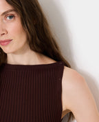 Pull sans manches avec boutons côtés